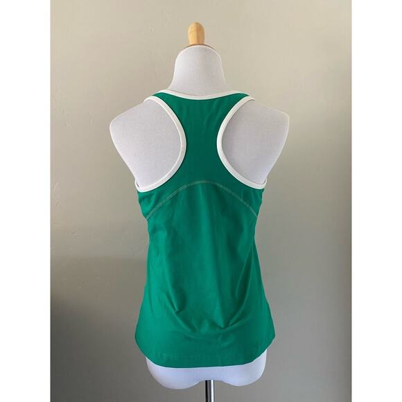Green Reebok Racerback Tank with Built in Bra- Medium - Picture 3 of 3